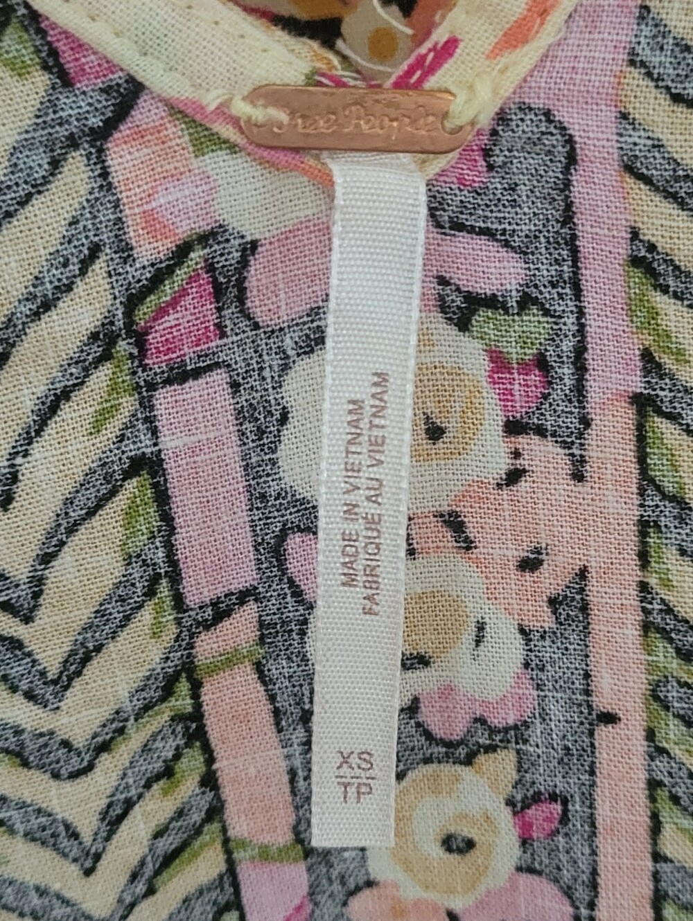 FREE PEOPLE Summer In Tulum  Tunic Size XS - Picture 11 of 14